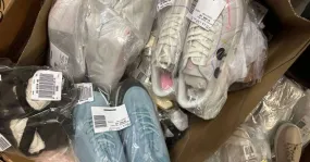 4 € por par en un conjunto de zapatos con variedad de modelos y tallas, palet de stock restante, zapatos de mujer, incluida la c