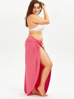 5XL Women Sexy Beach V-Neck Sling Dress 2020 Summer Towel Backless Swimwear Cover Up Wrap Robe Female Tropical Dresses Plus Size