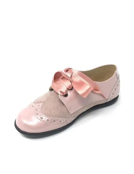 blucher charol rosa c/ nobuk rosa