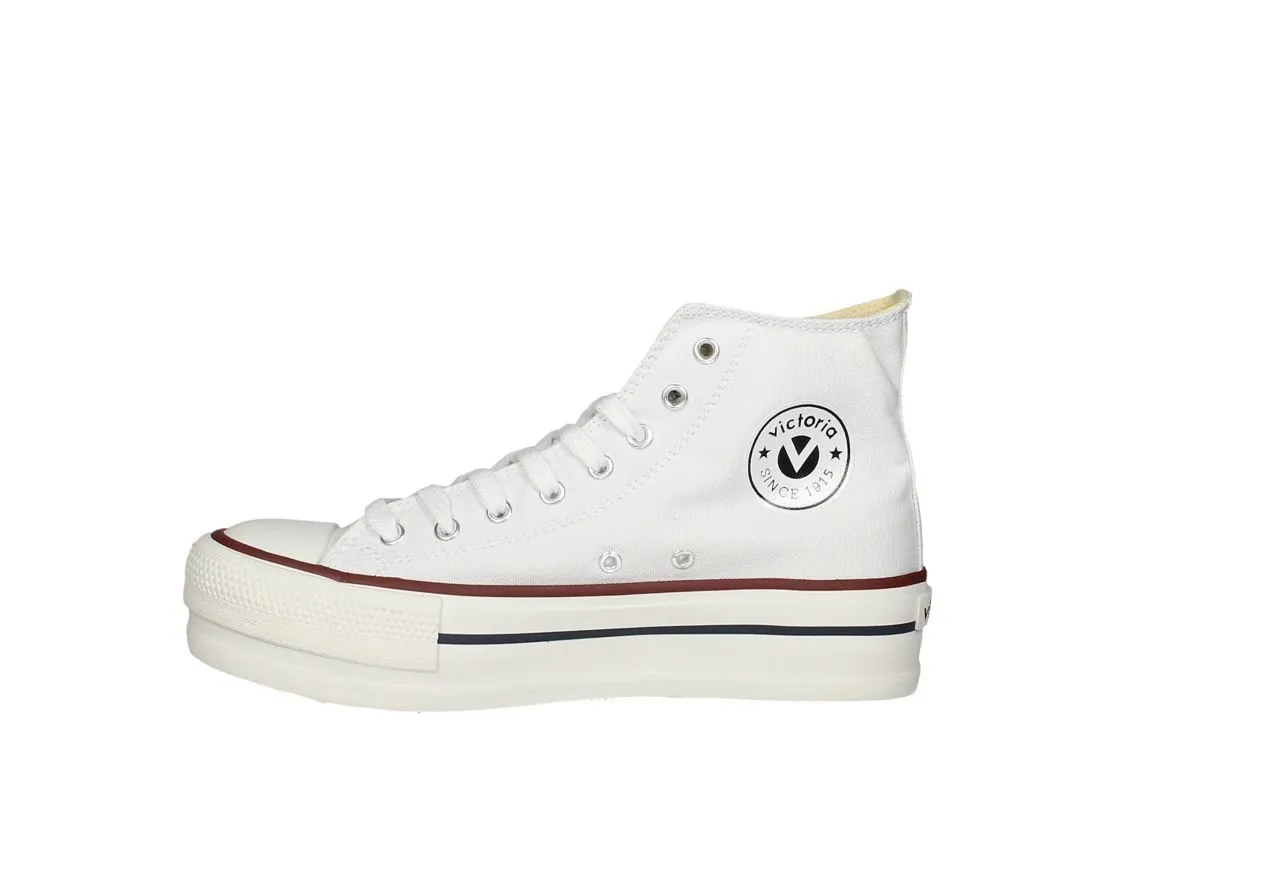 Bota Victoria Lona Blanco Piso Doble