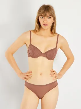 Braguita de microfibra - MARRON