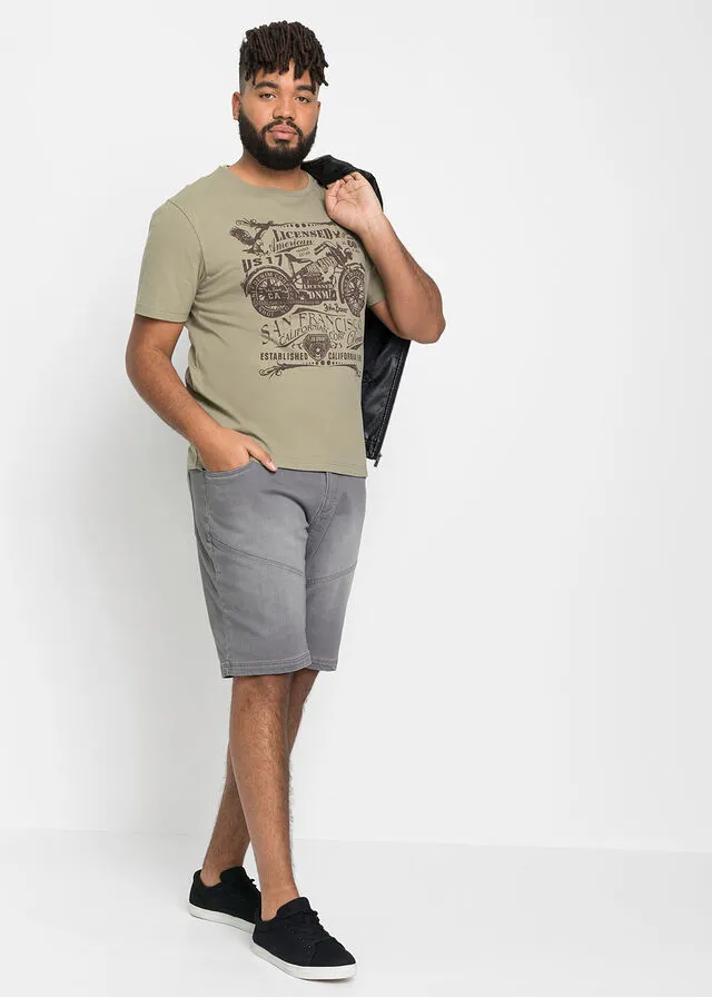Camiseta con estampado Caqui nuevo estampado