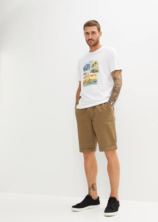 Camiseta con estampado fotográfico Blanco con estampado gráfico
