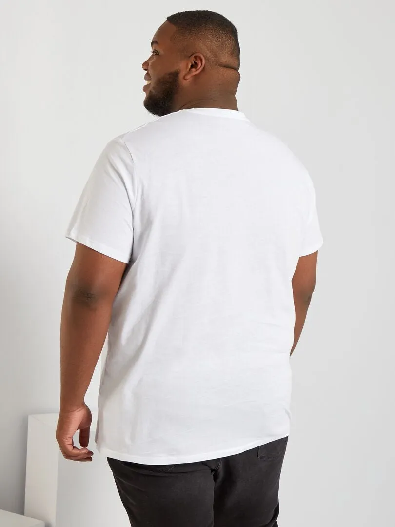 CAMISETA DE ALGODóN PURO  BLANCO