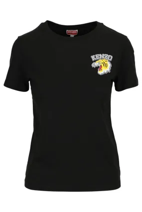 Camiseta negra con minilogo tiger
