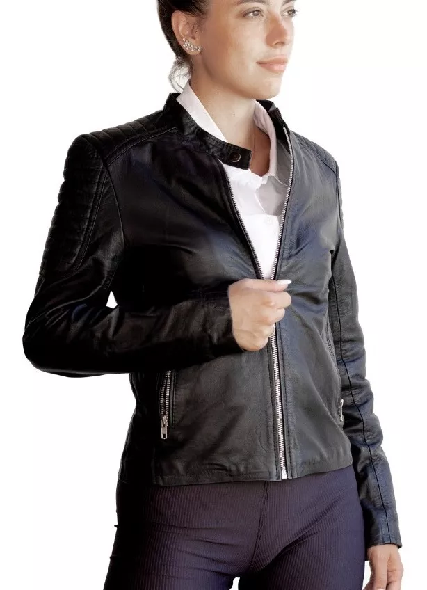 CAMPERA DE CUERO VACUNO 100% LEGITIMO DE MUJER  ART: LORE