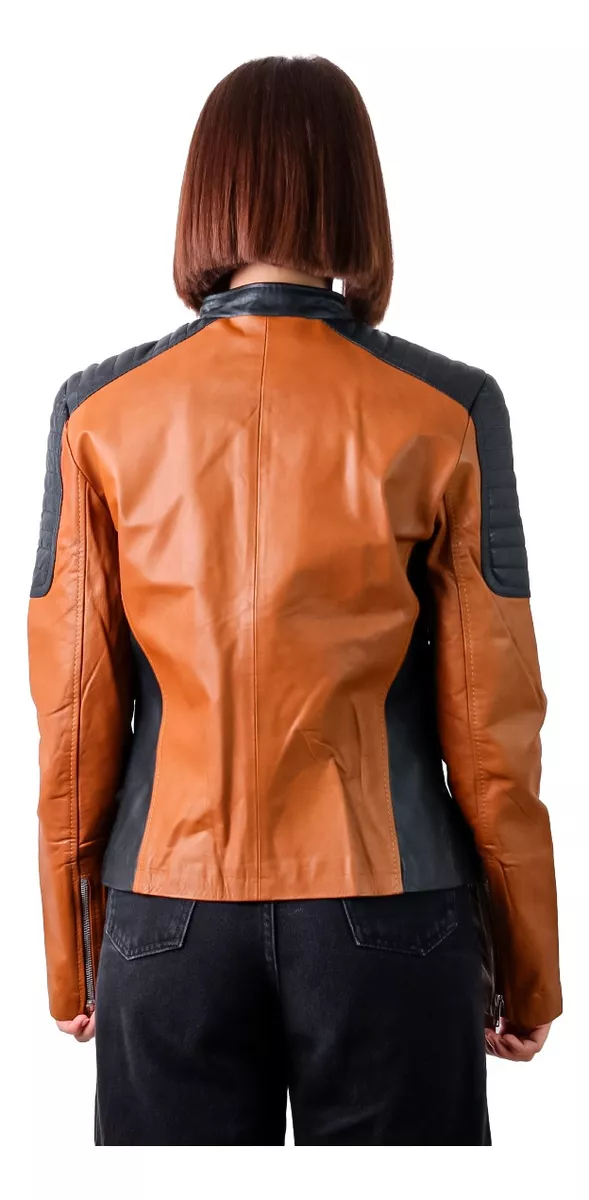 CAMPERA DE CUERO VACUNO 100% LEGITIMO DE MUJER  ART: LORENA
