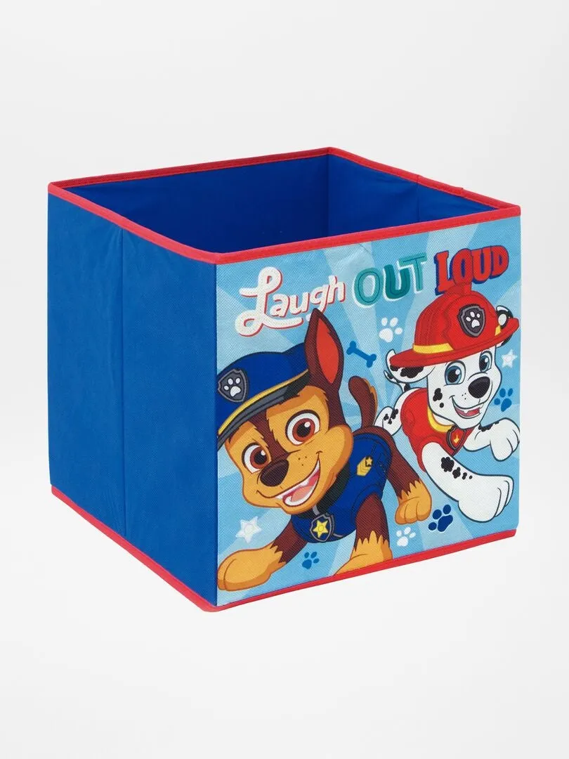 CUBO DE ALMACENAJE 'LA PATRULLA CANINA'  AZUL