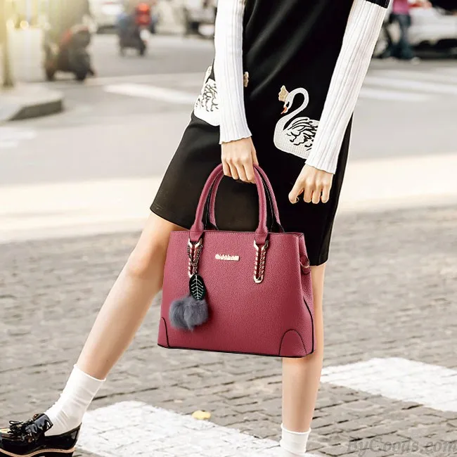Elegant Ladies Twill Shoulder Bag Autumn Purse Messenger Crossbody Bags Winter Handbag