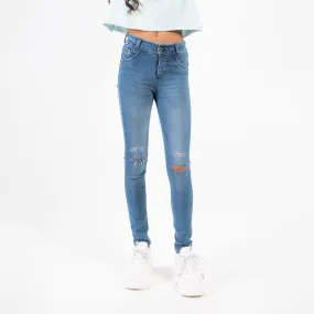 Jean Skinny Tiro Medio Now Teos