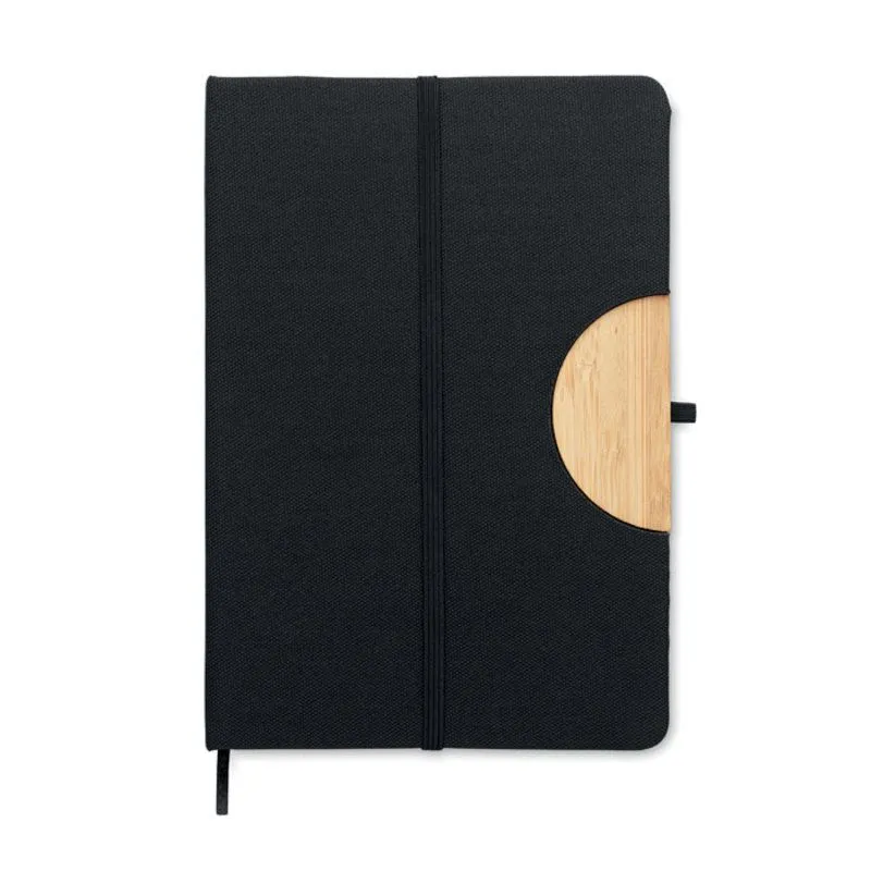 Libreta corporativa con soporte para móvil Blama