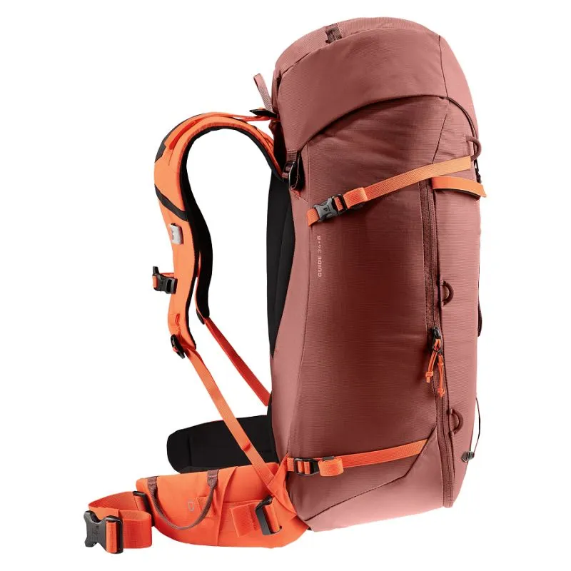 MOCHILA MONTAñISMO DEUTER GUIDE 34+8 (SECUOYAPAPAYA)
