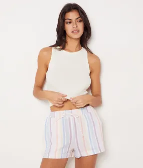Pantalón corto estampado de rayas SHANIA MULTICOLORE - ETAM