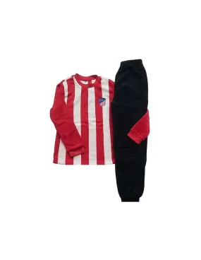 Pijama coralina infantil manga larga Atlético de Madrid
