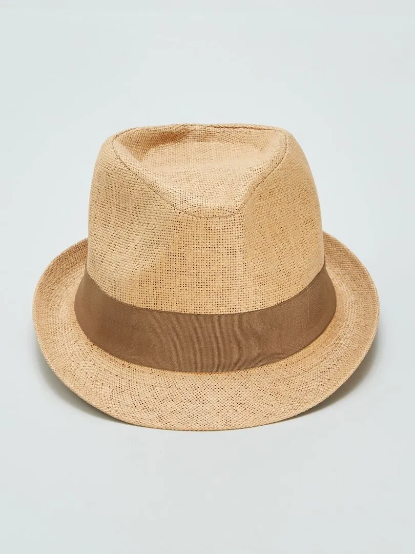 SOMBRERO DE PAJA  BEIGE