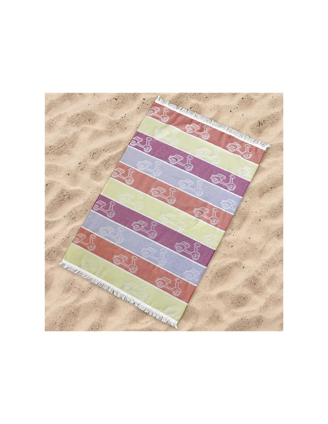 Toalla Fouta Rizo Secaneta 95 X 160 Scooter Verde