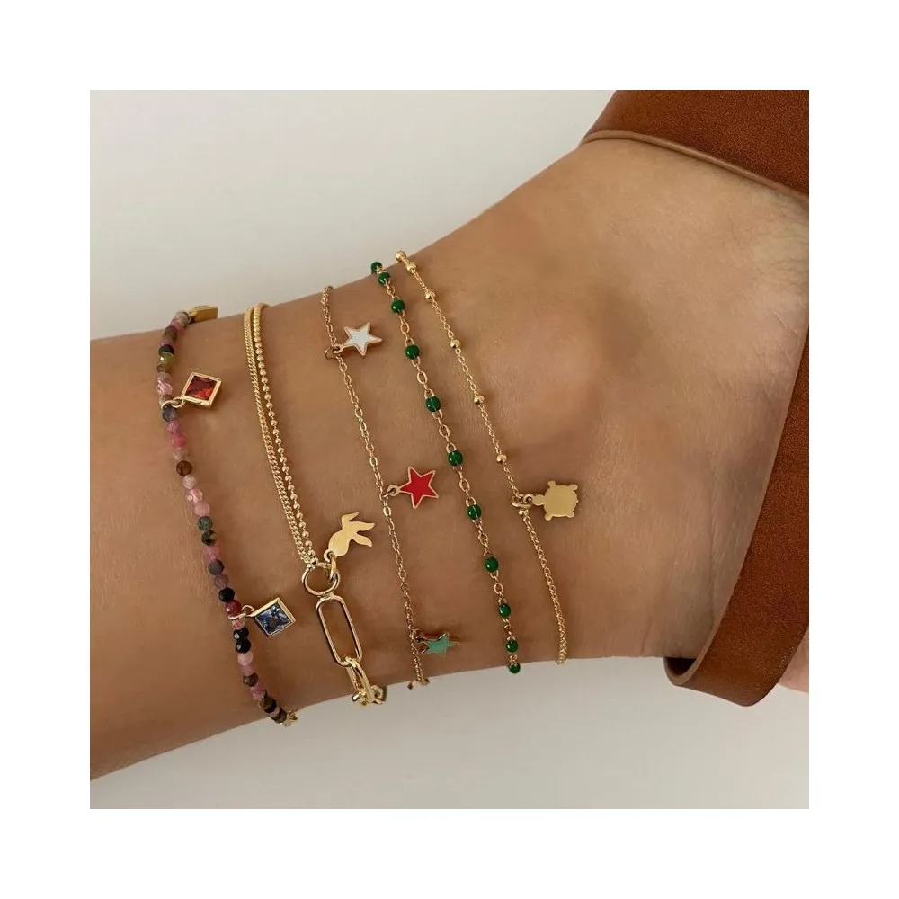 Tobillera Hanna Estrellas Oro