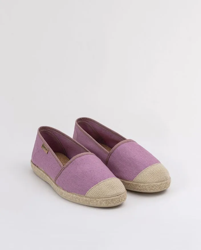 Zapatillas camping de mujer con materiales reciclados CABUYA ROSA