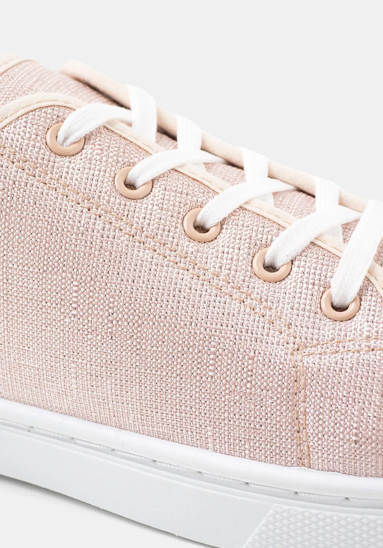 Zapatillas de lona con tejido brillo de Mujer TEX