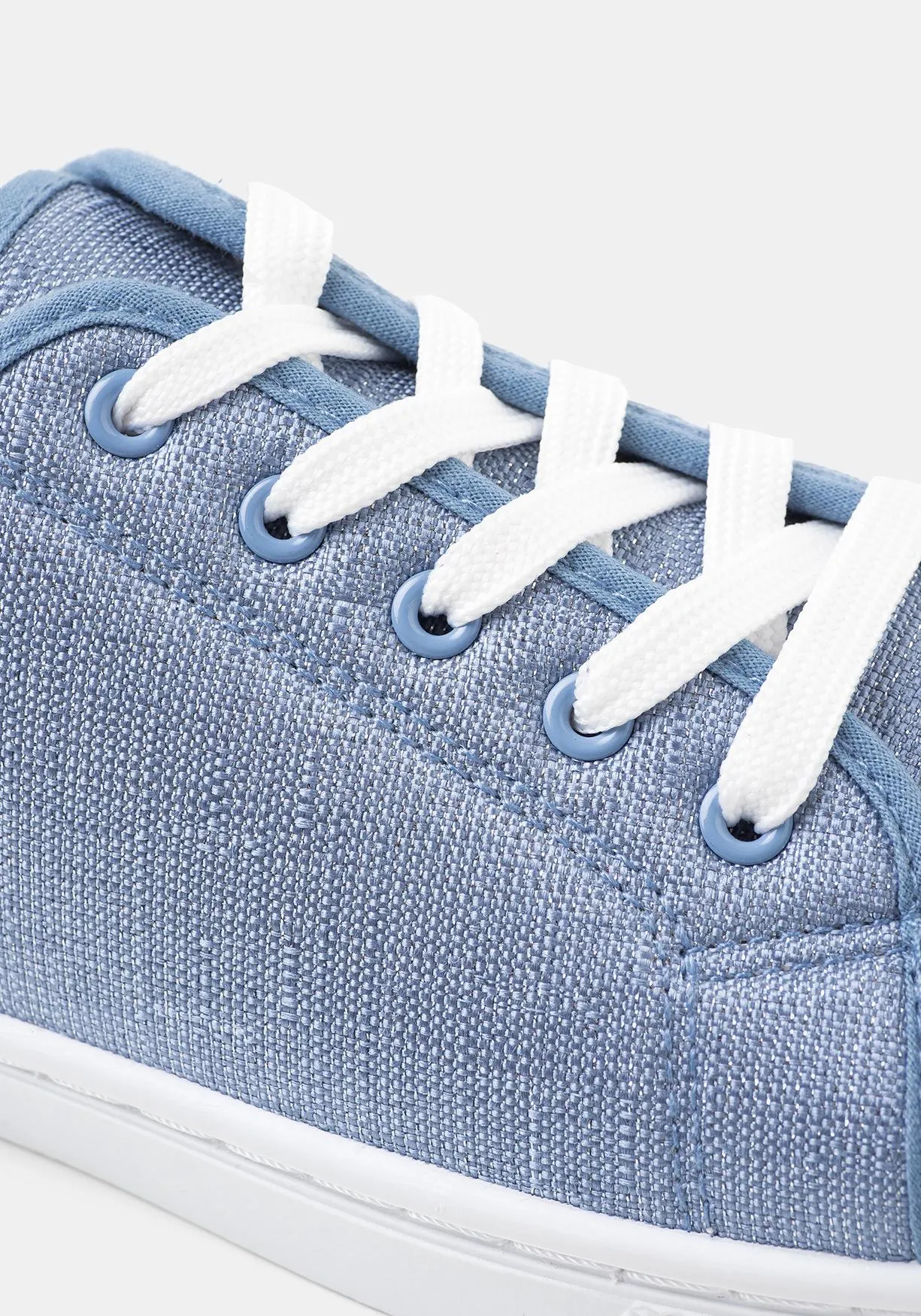 Zapatillas de lona con tejido brillo de Mujer TEX