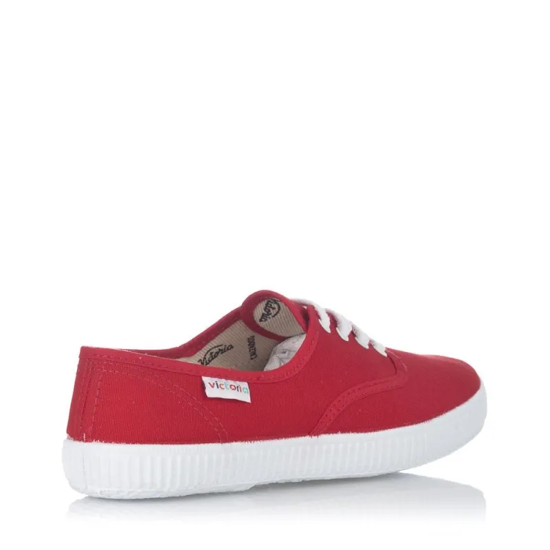 Zapatillas Lona Victoria 106613 Mujer Rojo