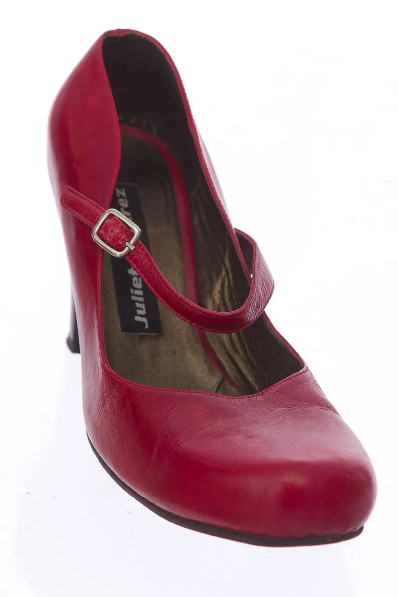 ZAPATOS COLOR ROJO  JULIETA SUáREZ