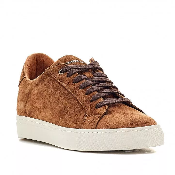 Zapatos sport Zen marrones de ante y cordones